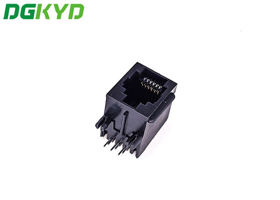 DGKYD5721E1166IWA1DB1057 Single Port 180 Degree TAB UP RJ45 Modular Connector With PBT Housing