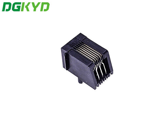 DGKYD5721E1166IWA1DB1057 Single Port 180 Degree TAB UP RJ45 Modular Connector With PBT Housing