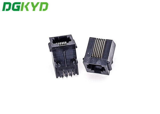 DGKYD5721E1166IWA1DB1057 Single Port 180 Degree TAB UP RJ45 Modular Connector With PBT Housing