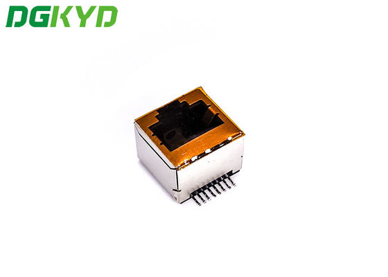 DGKYD52241188GWW5SB4134 SMT Single Port RJ45 Connector 180 Degree Without LED