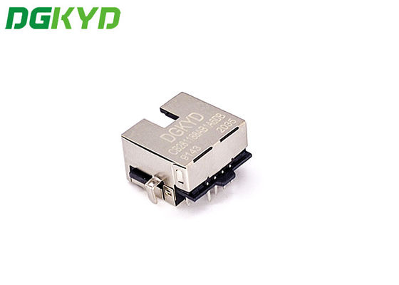 SMT Sink 2.8 DIP Single Port RJ45 Connector With Metal Shield DGKYDCB281188AB1A6DB9
