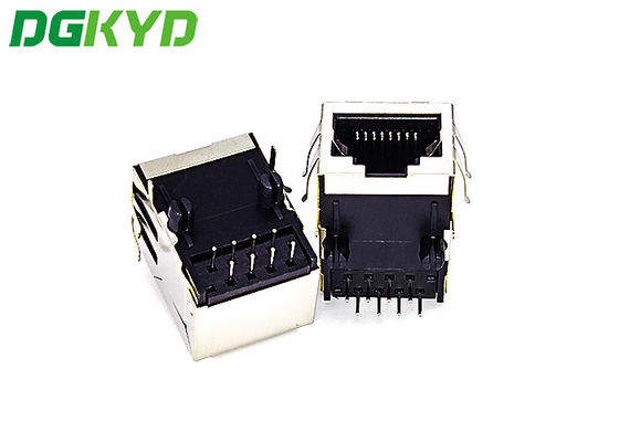 DGKYD59211118HWA3D7Y1027 10 Pins Single Port  TAB UP RJ45 Modular Connector With PA46 Housing