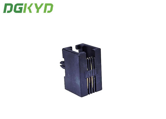 DGKYD53211144IWA1DY3017 Single Port RJ45 Shielded Network Socket No Led Black Plastic Shell Port