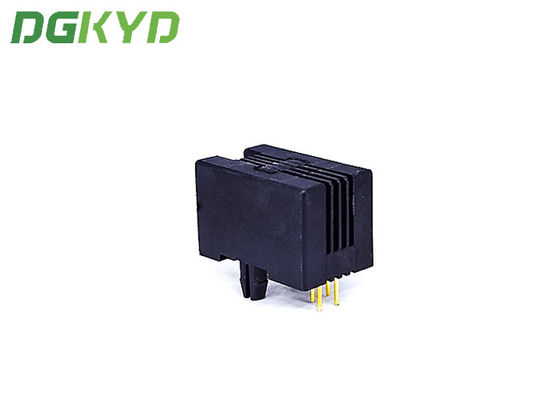 DGKYD53211144IWA1DY3017 Single Port RJ45 Shielded Network Socket No Led Black Plastic Shell Port