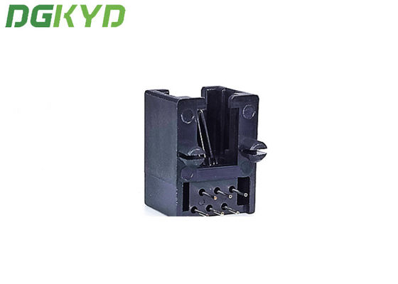 DGKYD53211166IWA1DY1017 PBT rj45 Modular Jack ，RJ45 Single Port Connector Without Led