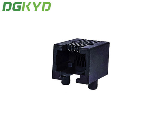 DGKYD53211166IWA1DY1017 PBT rj45 Modular Jack ，RJ45 Single Port Connector Without Led