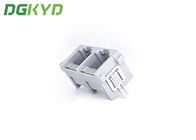 Multi Port Surface Mount Rj45 Connector Gray Unshielded 8 pin DIP PCB Mount