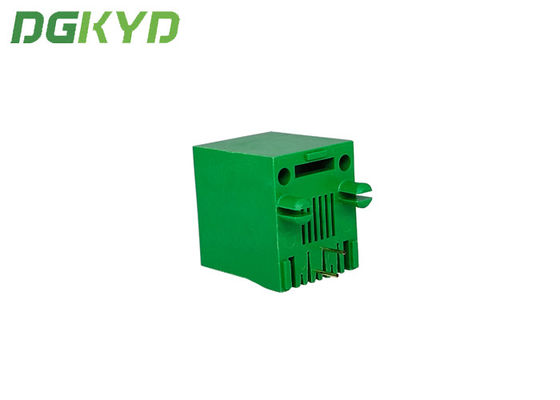 DGKYD52221162IWJ1DY7057 Rectangle Green PBT RJ12 Single Ports 2 Pin Connector Jack