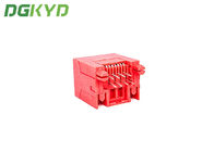 DGKYD52T1188IWH1DB1019 Red Unshielded RJ45 Single Port G/FU 8 Pin Rj45 Connector Port 180 °