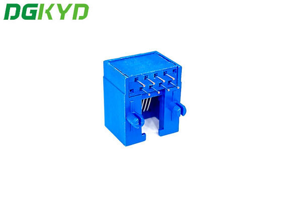 DGKYD56221118IWD1DY1027 Single In Line Package PA46 Blue RJ45 Connector Rectangle Shape RJ45 Without Transformer