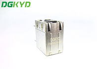 2 Port Rj45 Shielded Jack With Magnetic Right Angle Tilt Mounting