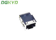 Gigabit Ethernet Modular Jack Singleport Without Led Sinking Plate Chip Integrated Transformer 14pin
