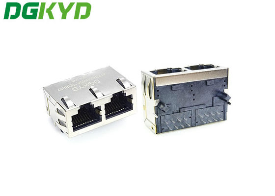 Double Port 100M Integrated Rj45 Transformer 8Pin RJ45 Network Interface