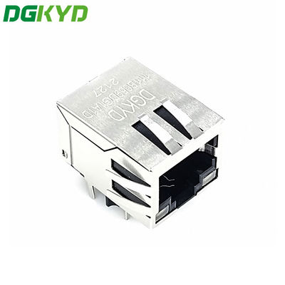 Single Port 10/100 Base-T RJ45 Female Connector 8P8C With Leds