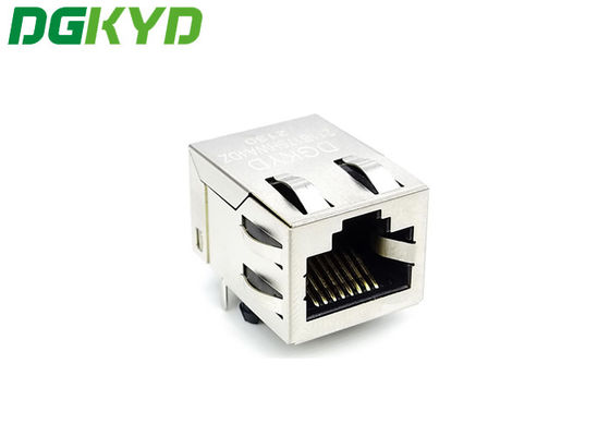 10/100 Base-T Single Port Up 8P8C 90 Degree Shielded RJ45 Ethernet Connector