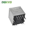 DGKYD511B109AB2A1D 1X1 180 Degree RJ45 Ethernet Connector With LED