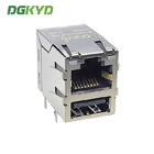 DGKYD RJ45 USB Connector 100M Ethernet Port With PBT Housing