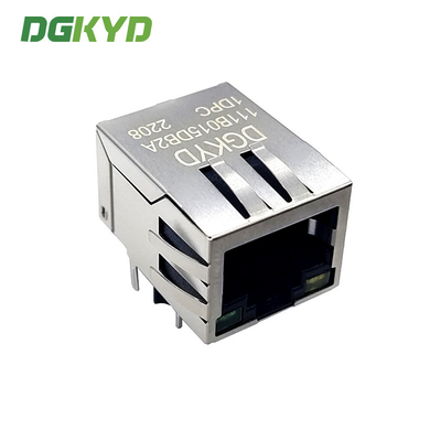 POE Single Port Modular Illuminated RJ45 Shielded Connector