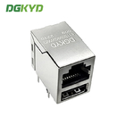 DIP Single USB G/FU RJ45 Network Socket With Dual Ethernet Jack
