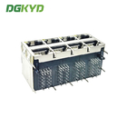 DGKYD24Q042DH14A4D068 Multi-Port Socket 10P8C Connector Gigabit 2X4 Modular Interface DGKYD With Light Strip Shield