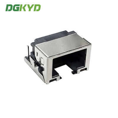 DGKYDCB431188AB7WA6DB1075 4.3 Sink Board Connector RJ45 Socket With Lamp Package Shield SMT