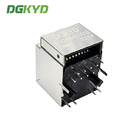 180 Degree Network Interface RJ45 Single Port 10P8C Connector Gigabit Ethernet Filter With Shield With LED