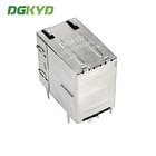 DGKYD21Q070DB2A4D068 1000 Base-T 2X1 Multiport RJ45 Connector With Magnetic Right Angle Ethernet Filter