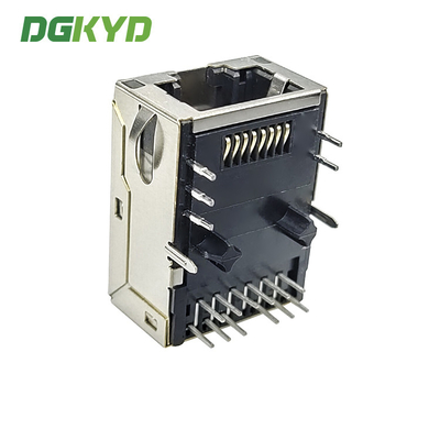 DGKYD811Q008FN9A2DB057 Gigabit Integrated Transformer Ethernet Filter With Light Strip Shielding DIP 12PIN Modular Jack