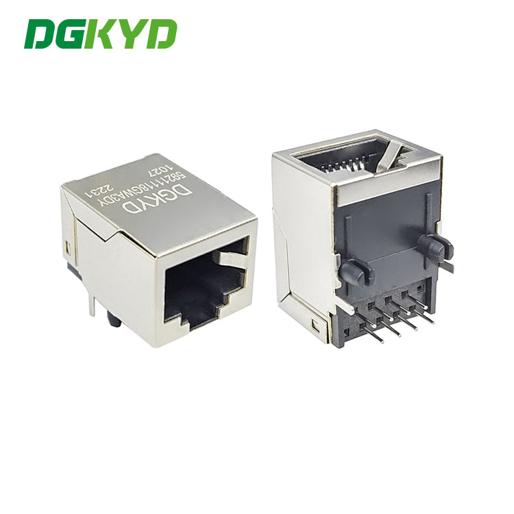 DGKYD59211118GWA3DY1027 Single-Cell RJ45 Connector, No Light, No Wings, 8P8C, No Filter, Network Interface