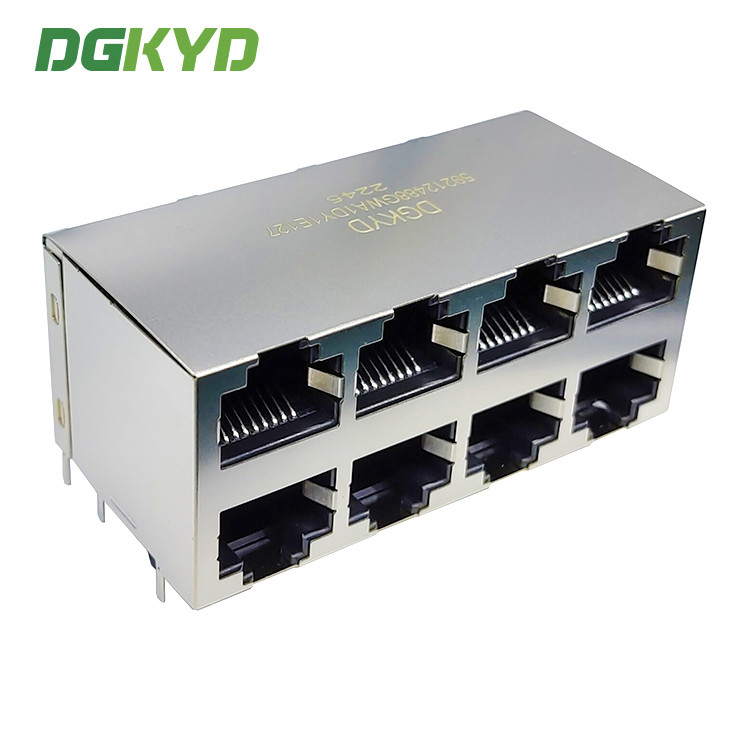 Multiport RJ45 Socket With Shielded Data Communication Interface