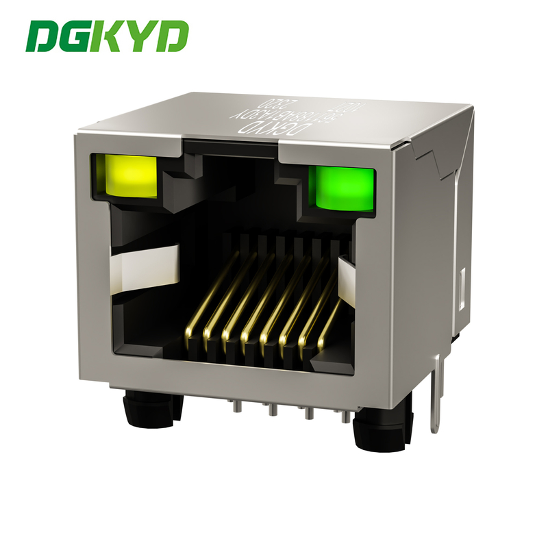 DGKYD561188AB1A3DY1027 Without Filter 8P8C Shielded Connector With Light Network Port Plug