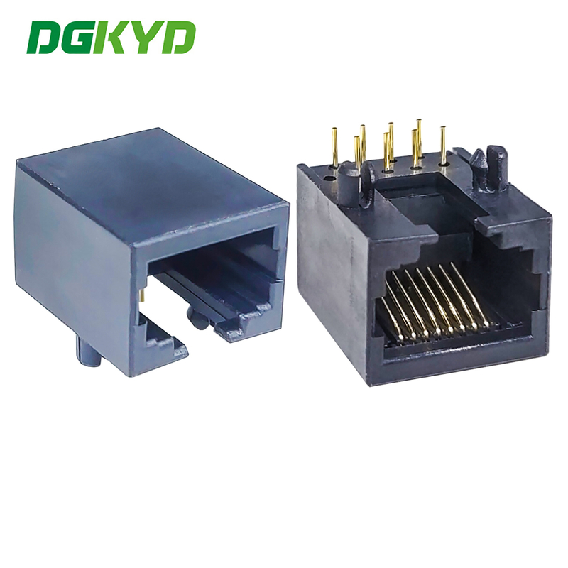 DGKYD56221118IWA1DY4 Single Cell RJ45 10P8C Light Free All Plastic Mesh Socket 6U