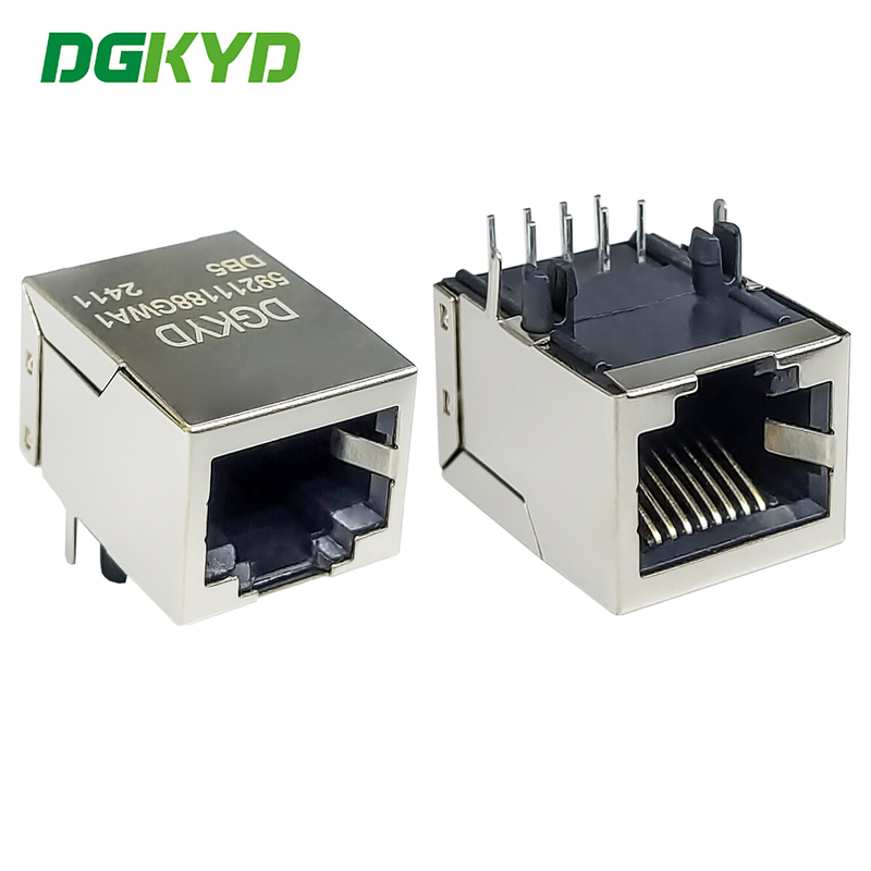 RJ45 8P8C Without Light Strip Shielded Connector DGKYD59211188GWA1DB5 Ethernet Socket