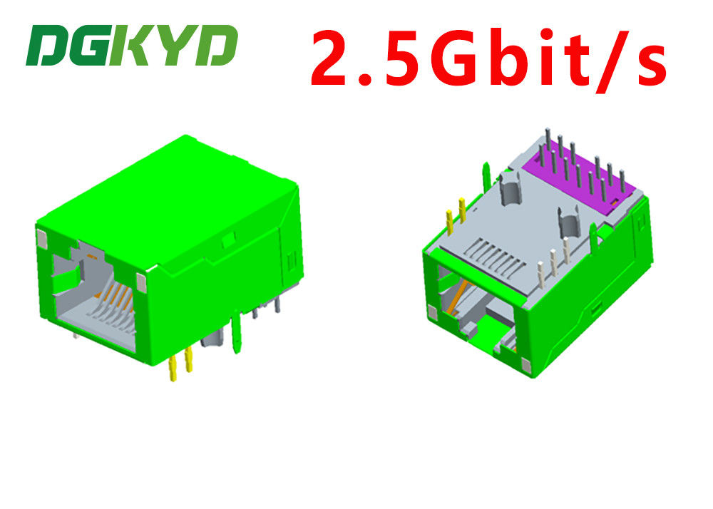 2.5Gbit / s RJ45 Ethernet Connector , high performance industrial grade Modular Rj45 Jack
