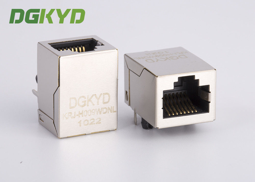 Metal shielded industrial modular jack cat6 rj45 connectors, RIGHT ANGLE