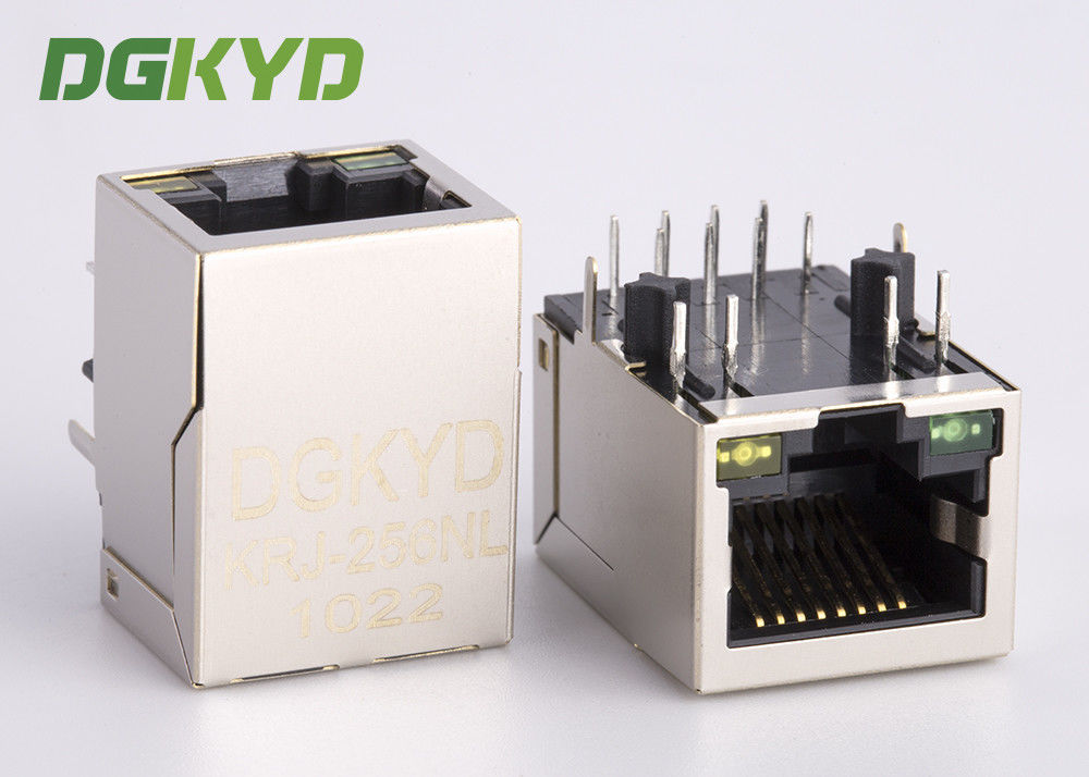 RJ45 single port Jack with 10/100BASE transformer integrated