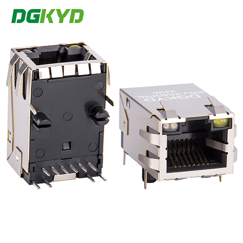 KRJ-254DPNL Router 100 Megabit RJ45 Magnetics Connector Tap Up Cat5 Modular Jack