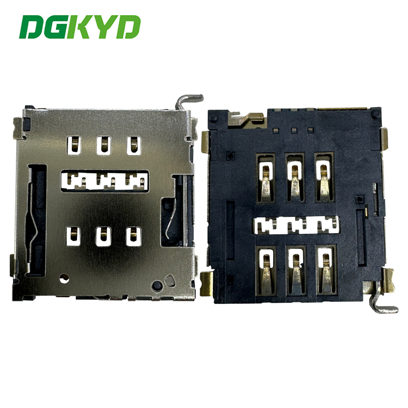Nano SIM Card Holder With Switch And Detection P Telephone Card Holder TF SIM CONNECTOR DGKYDSIM15H6A6A2Y3WSK286
