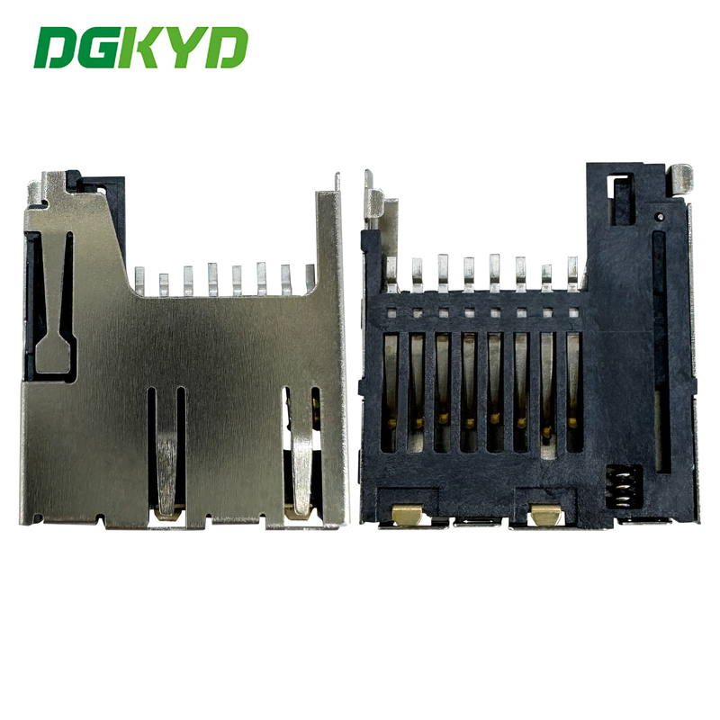 TF Card Holder Internal Welding Normally Closed Card Holder PUSH H1.8 Internal Welding 8P  DGKYDTF18H8A6A2Y3WSN286