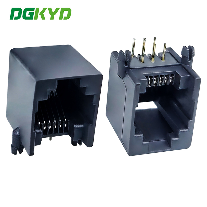 RJ11 Ethernet port connector 6P6C telephone socket interface gold-plated FU DGKYD55211166IWA1DY1