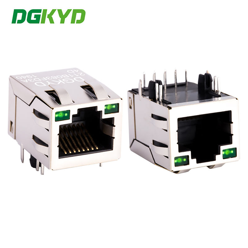 100Mbps Ethernet port connector RJ45 interface dual green network socket  DGKYD211B083FD3A4D