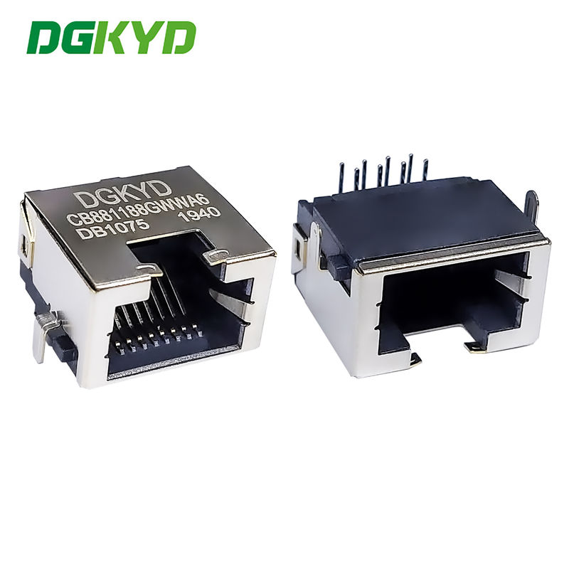 RJ45 sinking board 8.8 without light strip shielding 8P8C direct insertion type DGKYDCB881188GWWA6DB1075