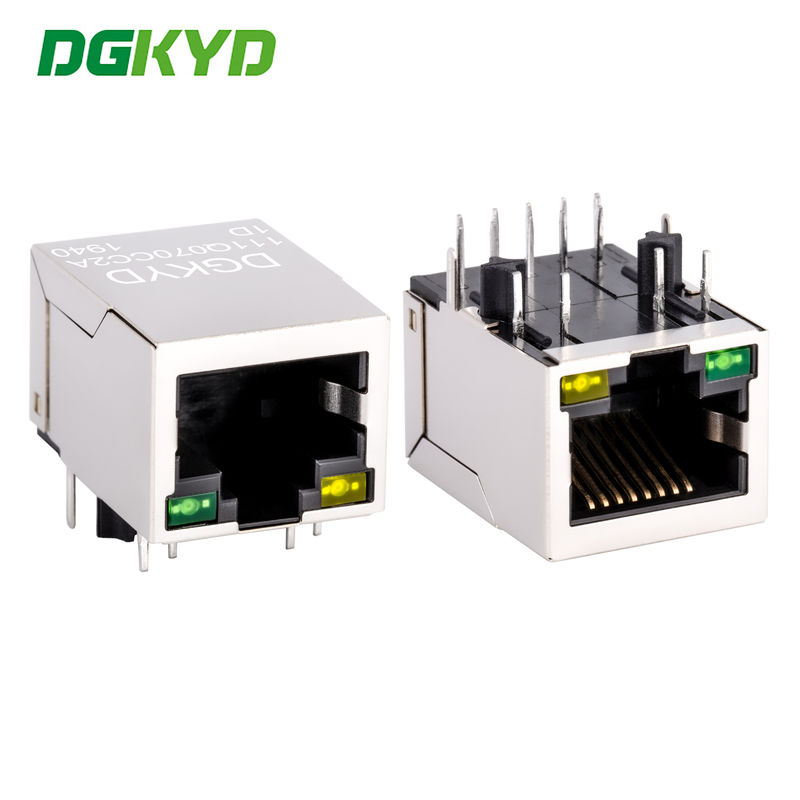 RJ45 connector integrated with gigabit network interface, single cell network port socket DGKYD111Q070CC2A1D