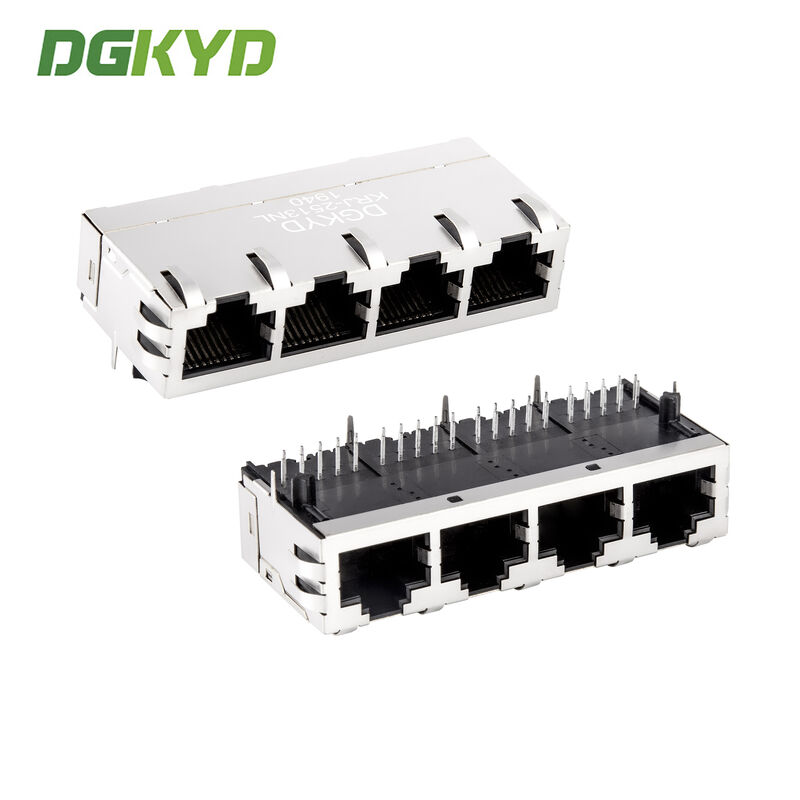 Gigabit Network Socket 4 Gang RJ45 Connector Ethernet Interface KRJ-2513NL