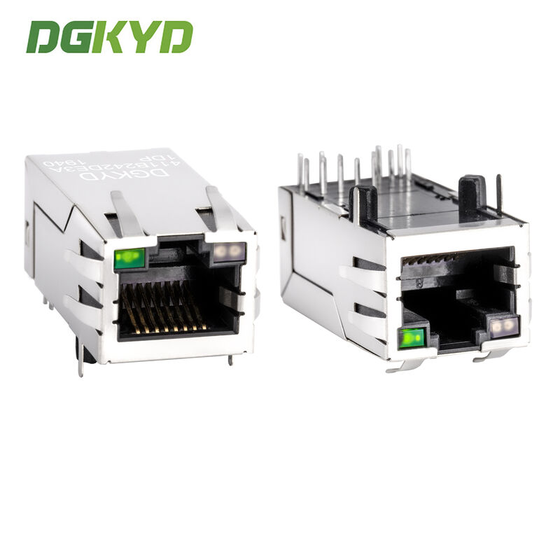 Shielded RJ45 Modular Jack with Integrated Ethernet Filter for 100Mbps Network Applications