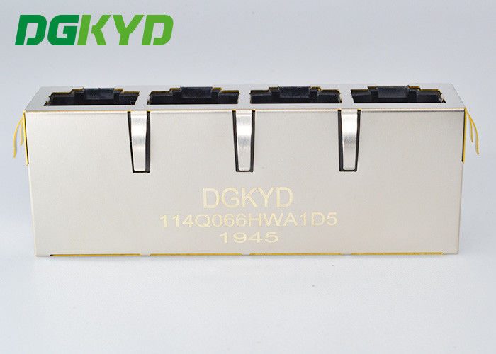 Gigabit Ethernet Filter 1x4 RJ45 Multiple Port Connectors