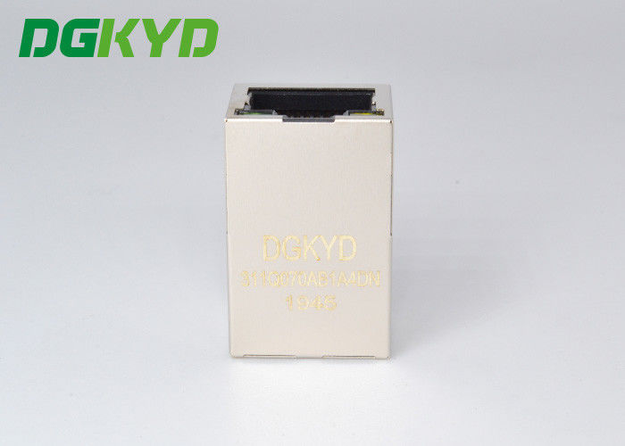 DGKYD311Q070AB1A4DN Shielded Tab Up Gige Cat6 RJ45 Single Port PBT Housing