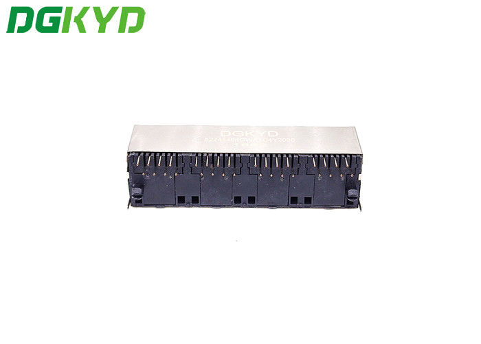 UL 94V-0 1X4 RJ45 Modular Connector 180 Degree Without Filter
