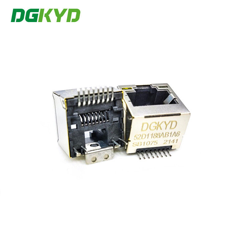 DGKYD52D1188AB1A6SB1075 RJ45 Network Port Connector LCP 1X1 8P8C G/FU Smt With Light