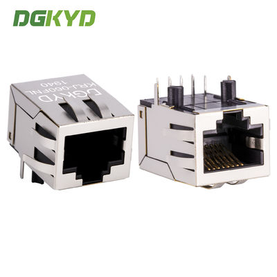 Metal Shielded 100 Base-Tx Cat5 Rj45 Ethernet Connector With Magnetics China Factory KRJ-060FNL